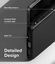 Ringke Onyx Compatible with Google Pixel 7 Case, Enhanced Grip Tough Flexible TPU Shockproof Rugged TPU Bumper Drop Protection Phone Cover for Pixel 7 (2022)   Black